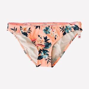 New Xhilaration Women's XL Extra Large Swimwear Bottom Hipster Floral Peach Blue